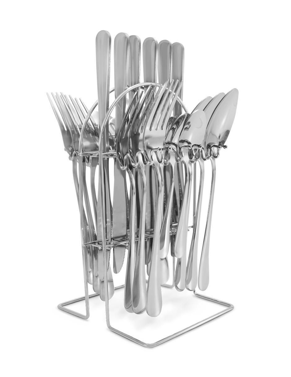 Set cubiertos de acero inoxidable 24 piezas Set cubiertos de acero inoxidable 24 piezas