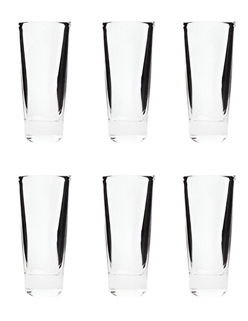 Set de vasos tequileros de vidrio con 6 piezas Set de vasos tequileros de vidrio con 6 piezas
