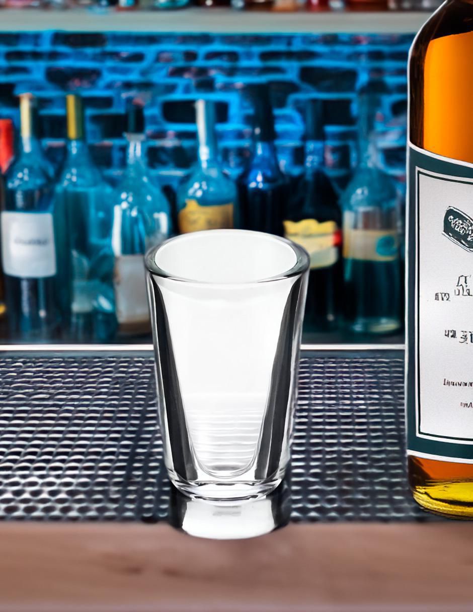 Set de vasos tequileros de vidrio con 6 piezas 3