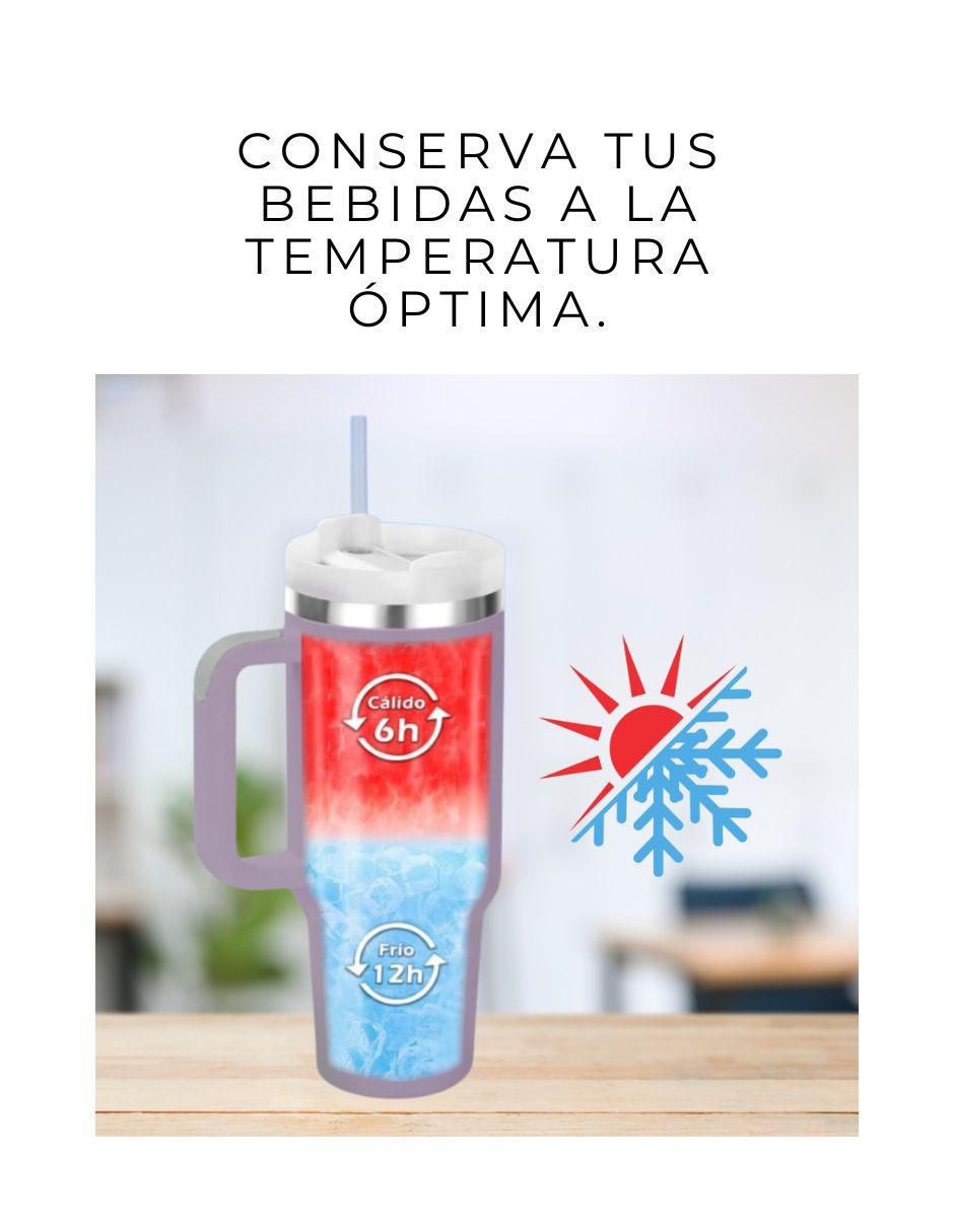 Termo doble pared de acero inoxidable con tapa rosca 6