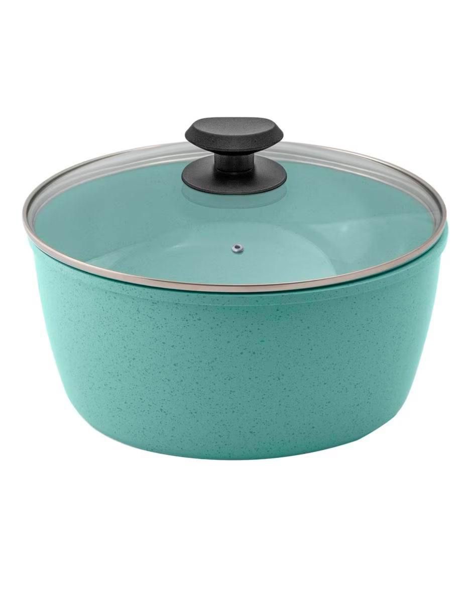 Batería de cocina Jade Smart de aluminio anodizado antiadherente minerales naturales 10 piezas
