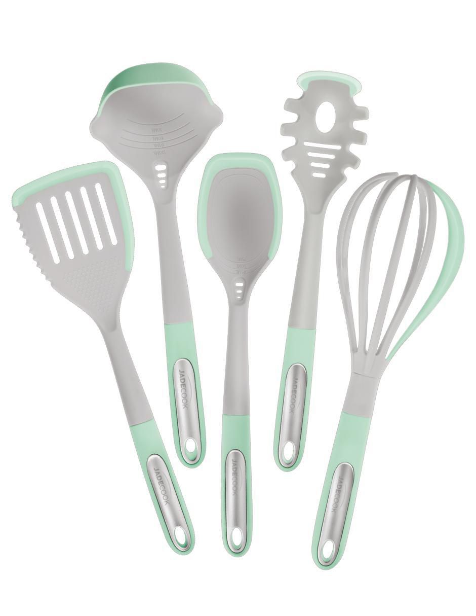 Batería de cocina Jade Smart de aluminio anodizado antiadherente minerales naturales 10 piezas 8