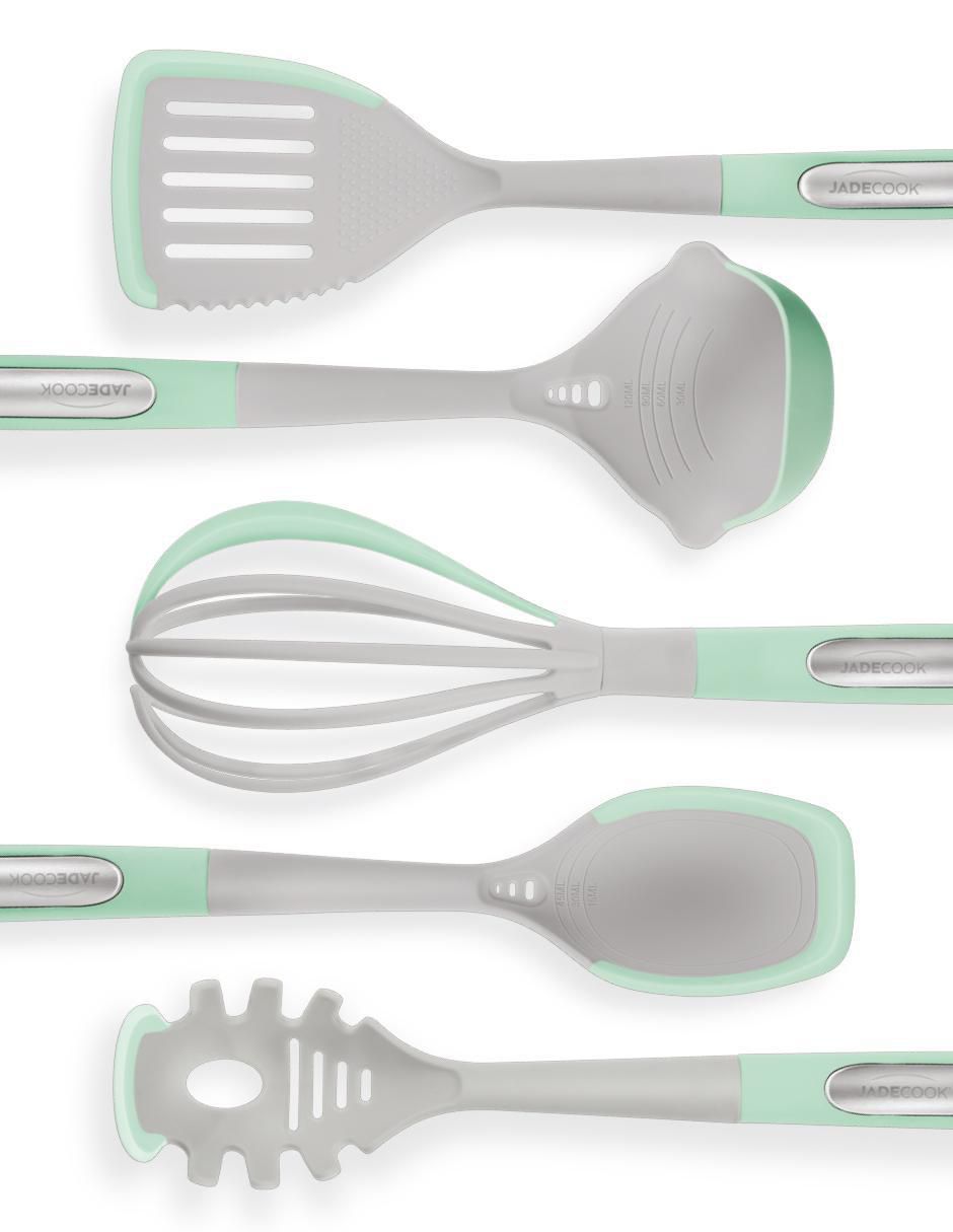 Batería de cocina Jade Smart de aluminio anodizado antiadherente minerales naturales 10 piezas 6