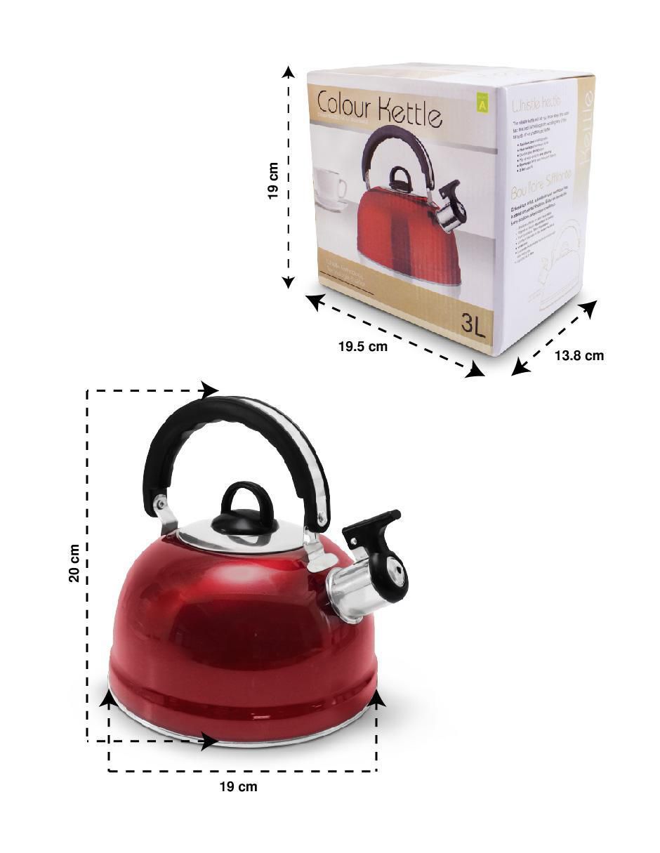 Tetera hervidora Idea Nuova de acero inoxidable