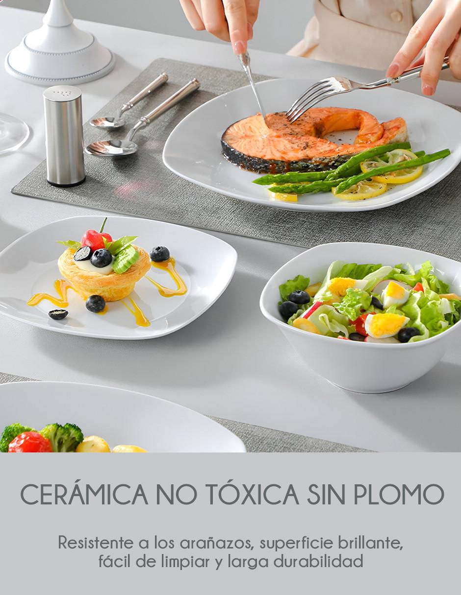 Vajilla cerrada de porcelana para 4 personas