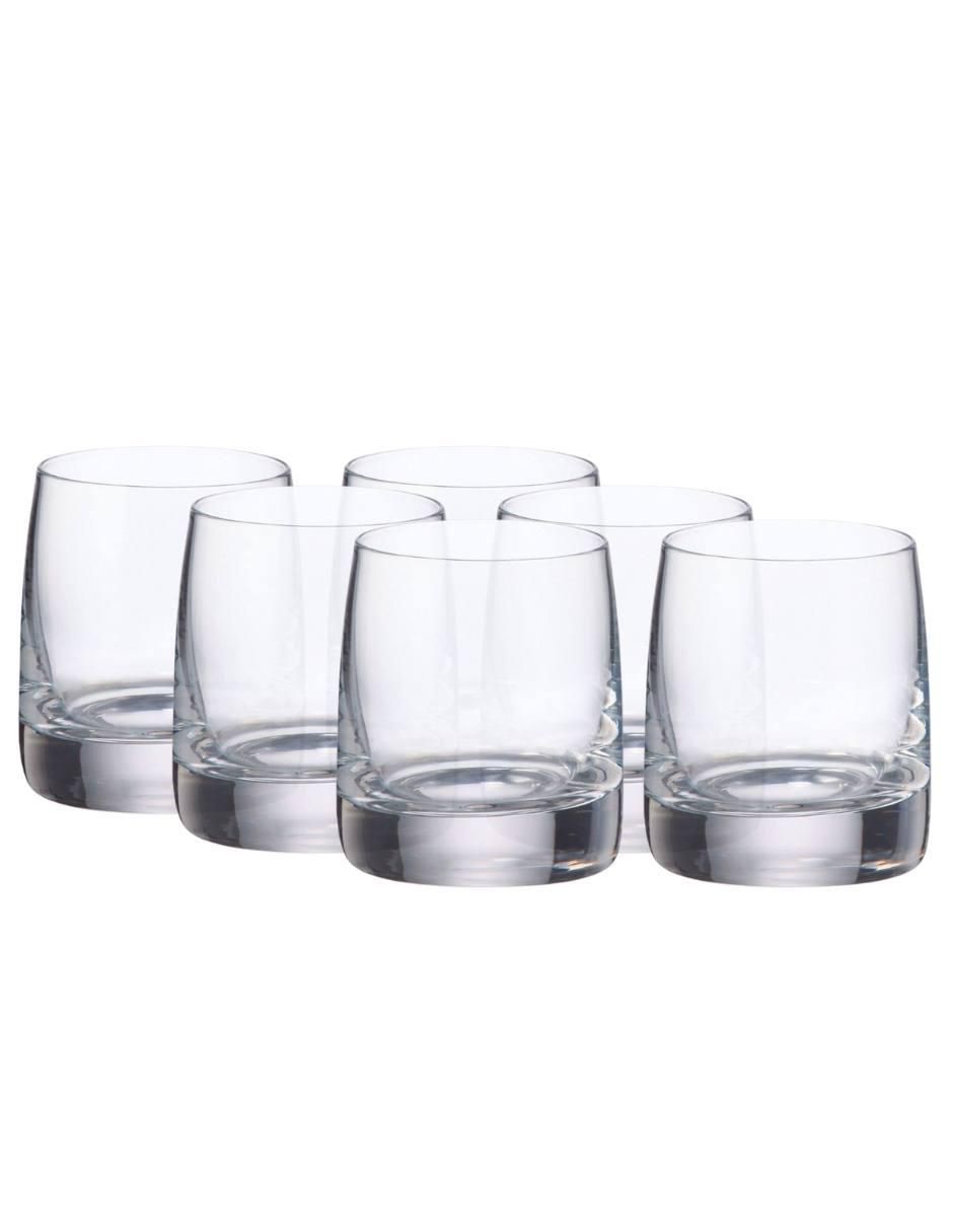 Set de vasos para agua Bohemia Pavo de vidrio con 6 piezas Set de vasos para agua Bohemia Pavo de vidrio con 6 piezas