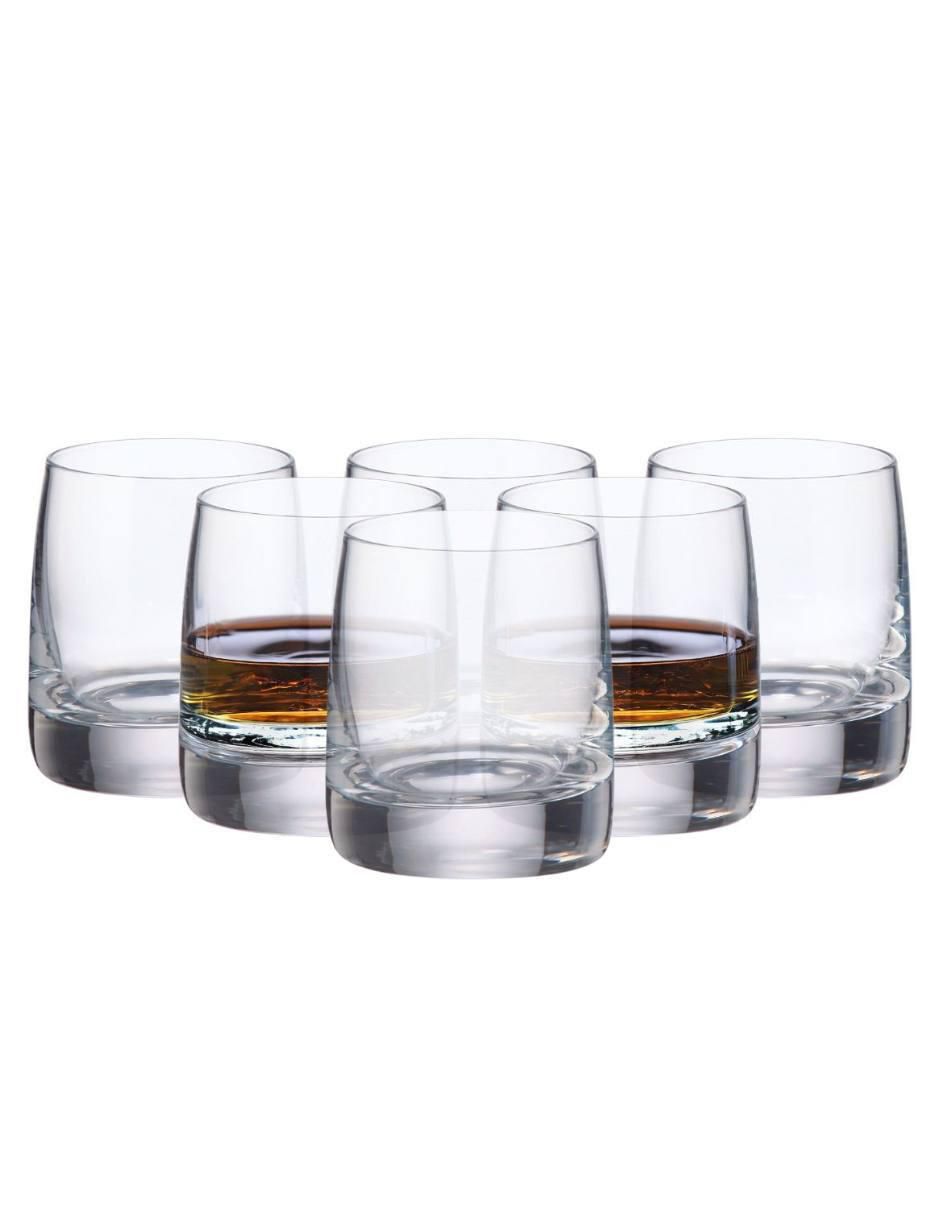 Set de vasos para agua Bohemia Pavo de vidrio con 6 piezas 4