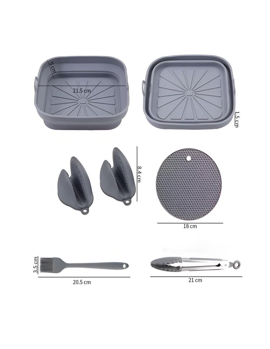 Set moldes silicón rectangular 6