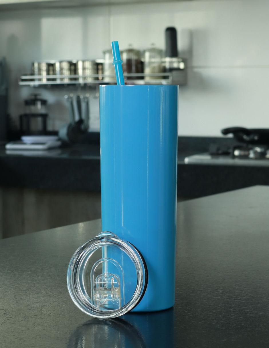 Termo de acero inoxidable con tapa a presión 591 ml 5