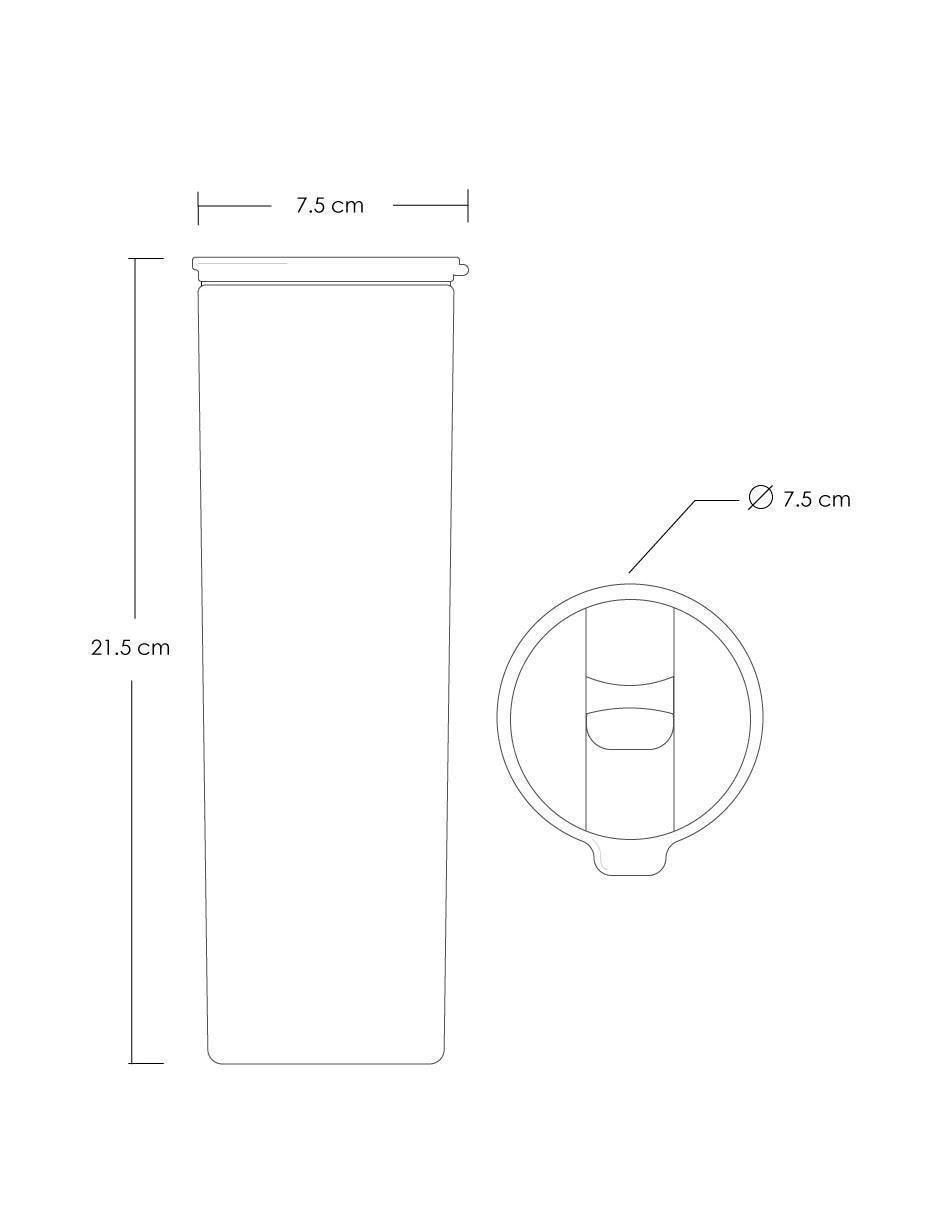 Termo de acero inoxidable con tapa a presión 591 ml 7