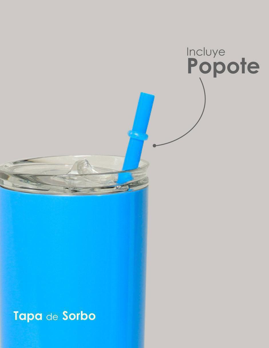 Termo de acero inoxidable con tapa a presión 591 ml
