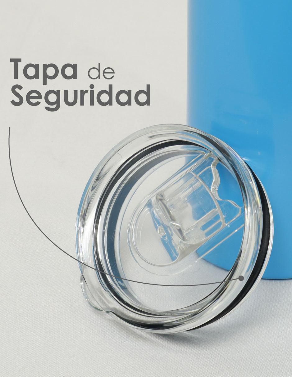 Termo de acero inoxidable con tapa a presión 591 ml