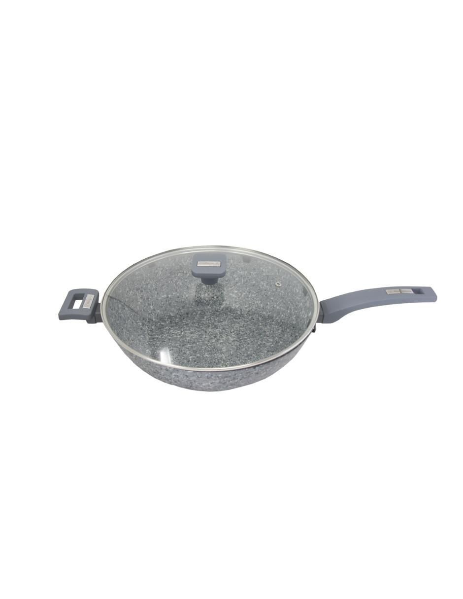 Sartén Wok con tapa de aluminio