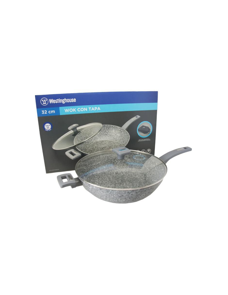 Sartén Wok con tapa de aluminio