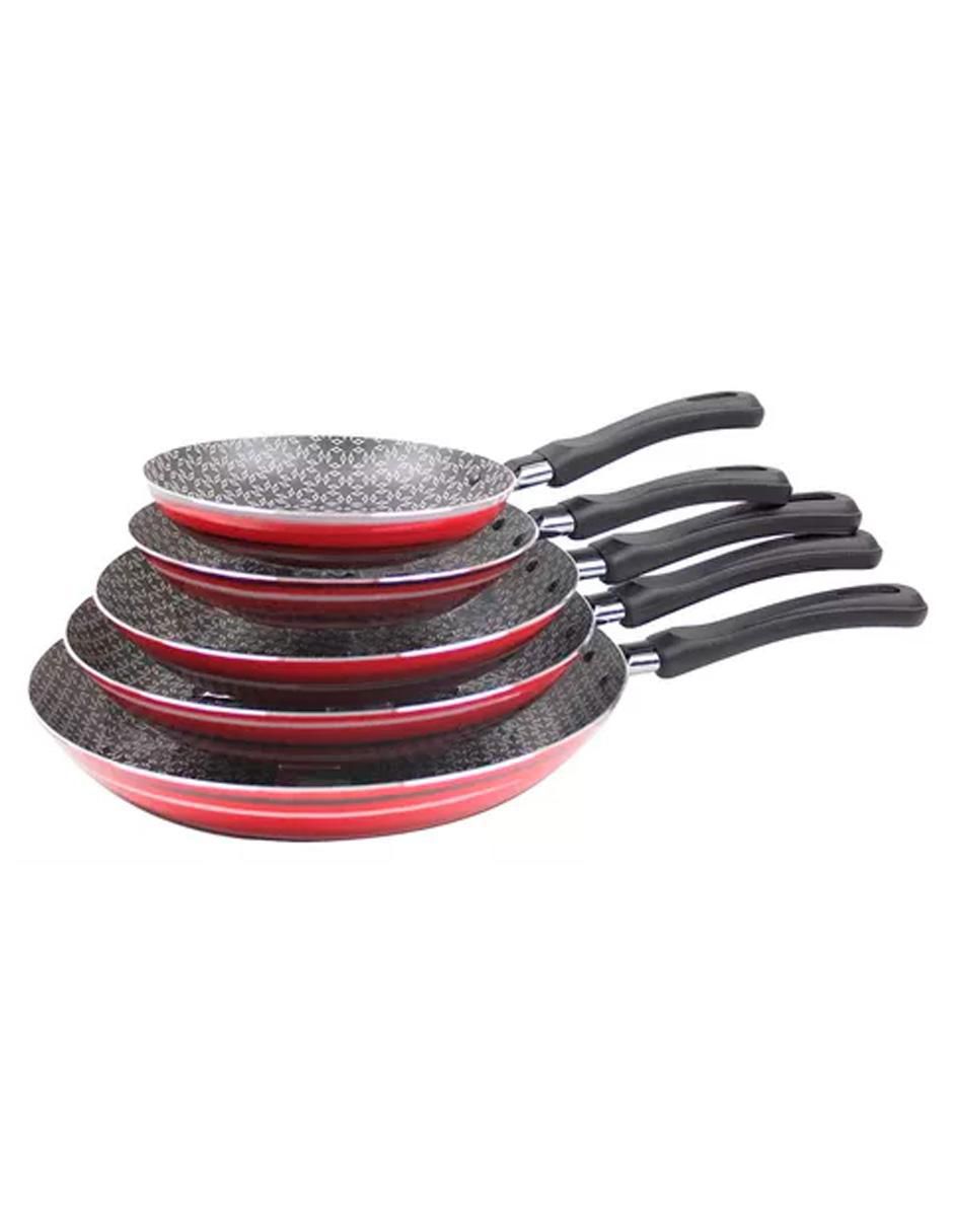 Set de sartenes de aluminio 5 piezas