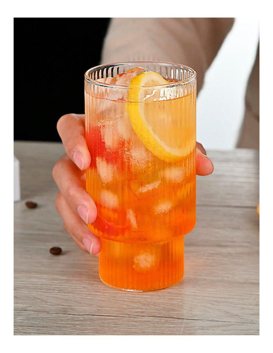 Set de vasos para agua de vidrio con 4 piezas 3