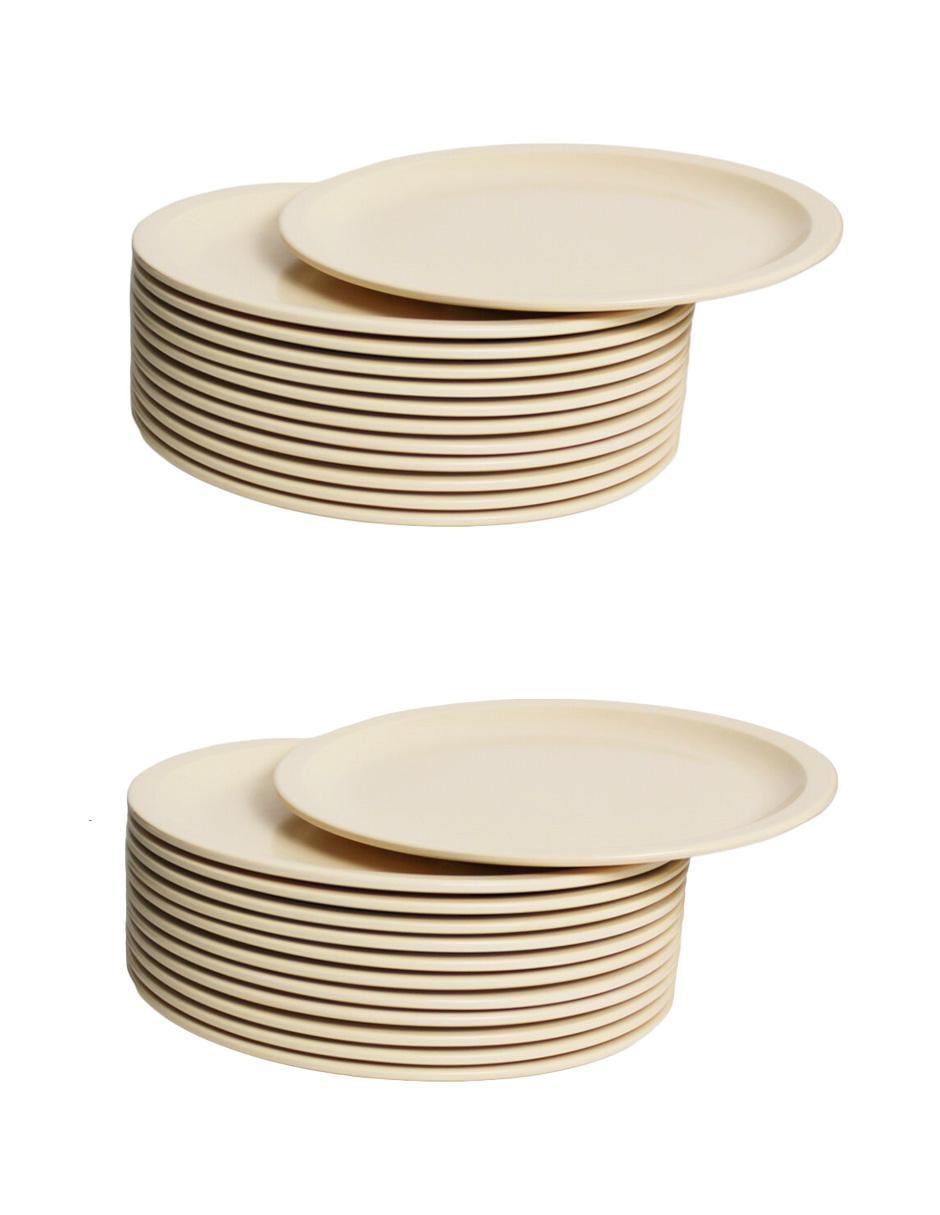 Plato trinche de melamina 24 piezas 1