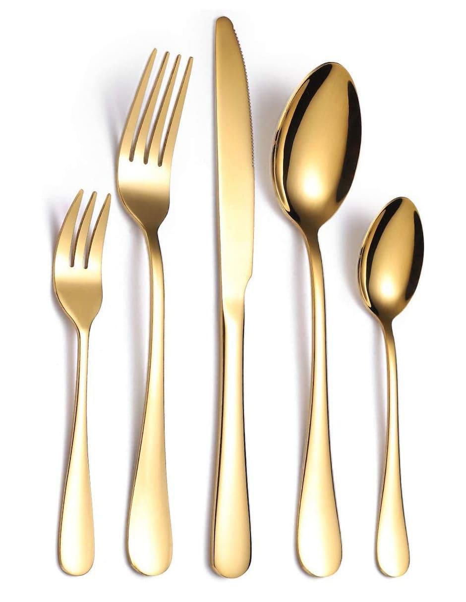 Set cubiertos acero 30 piezas 2