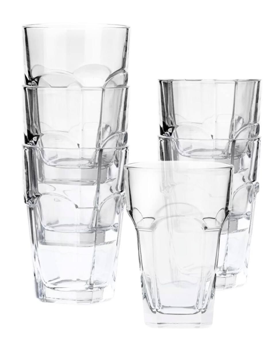 Set de vasos para agua San Marco de vidrio con 6 piezas