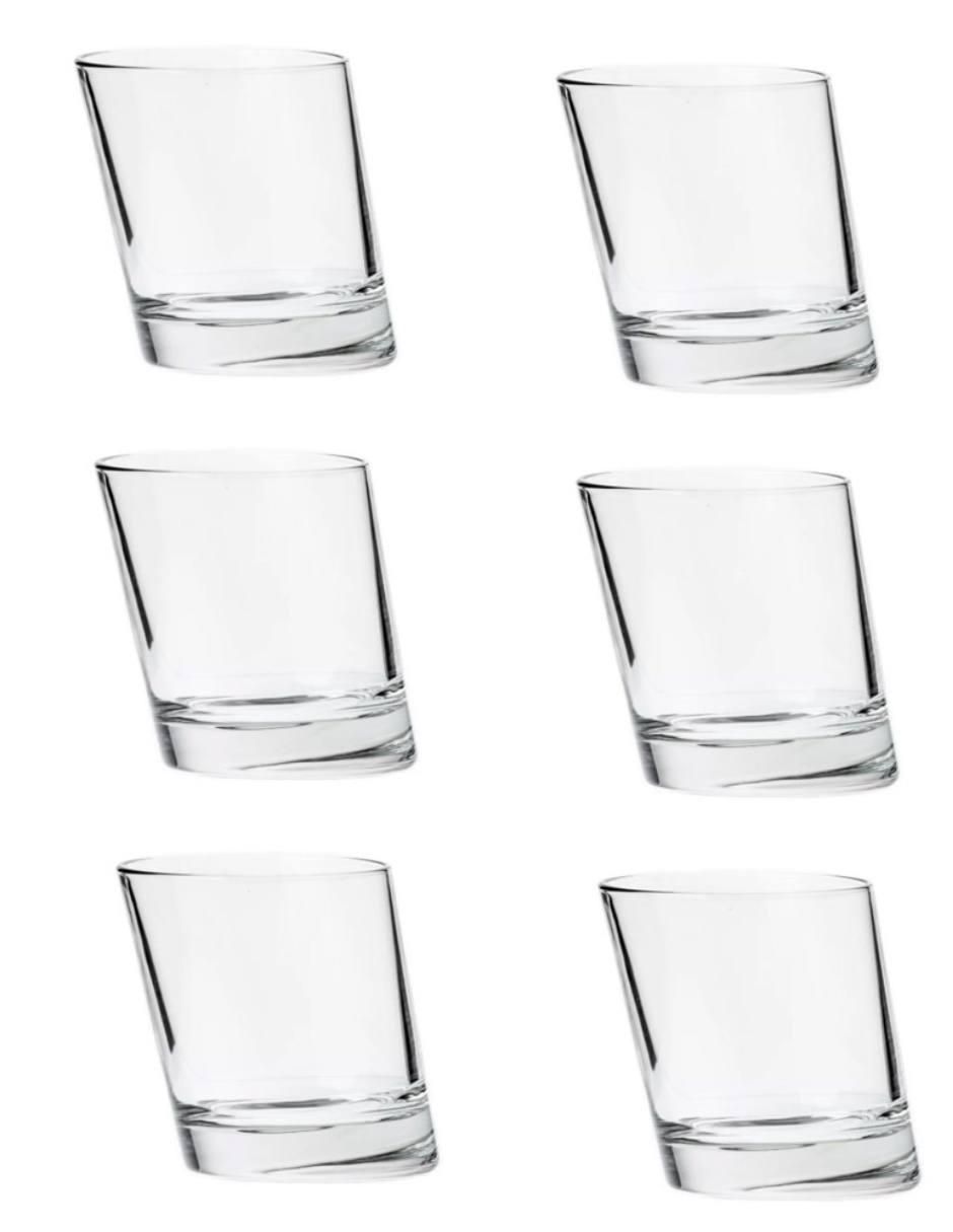 Set de vasos para agua Pisa de vidrio con 6 piezas Set de vasos para agua Pisa de vidrio con 6 piezas
