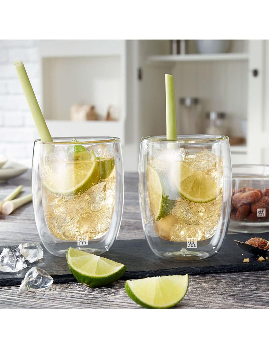 Set de vasos para agua Sorrento de vidrio con 2 piezas 2