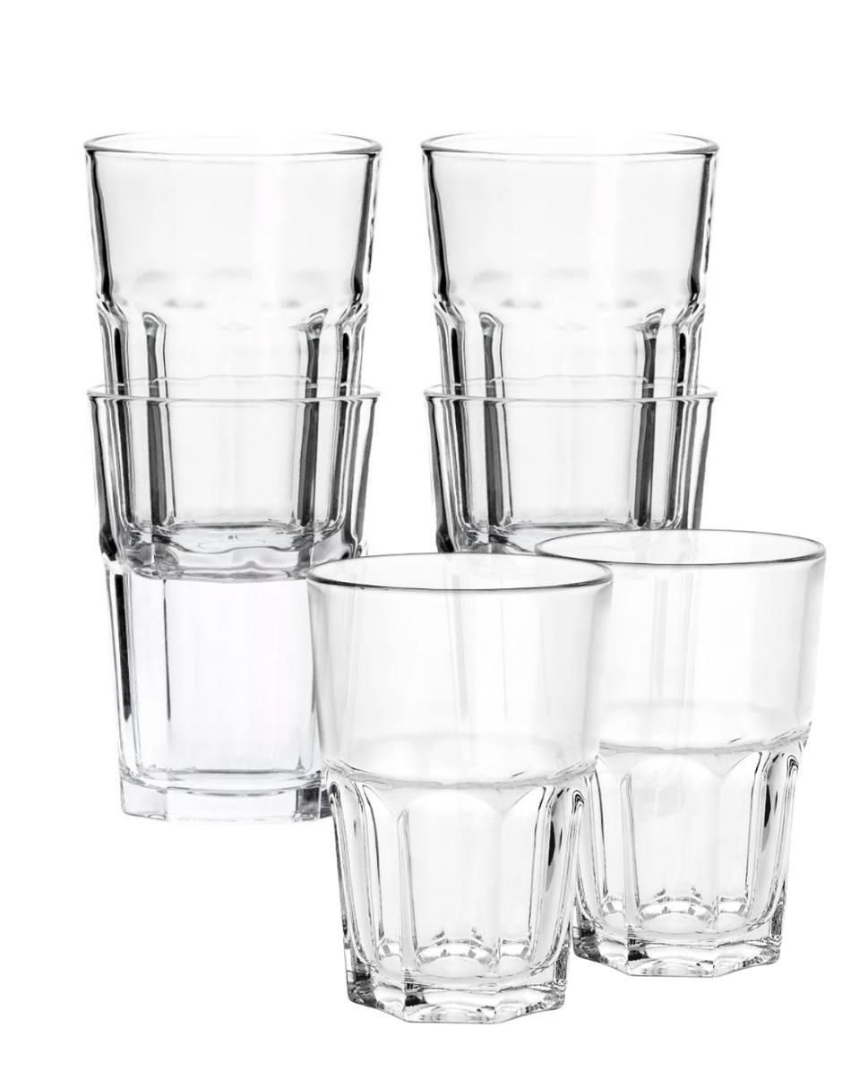 Set vasos London de vidrio con 6 piezas