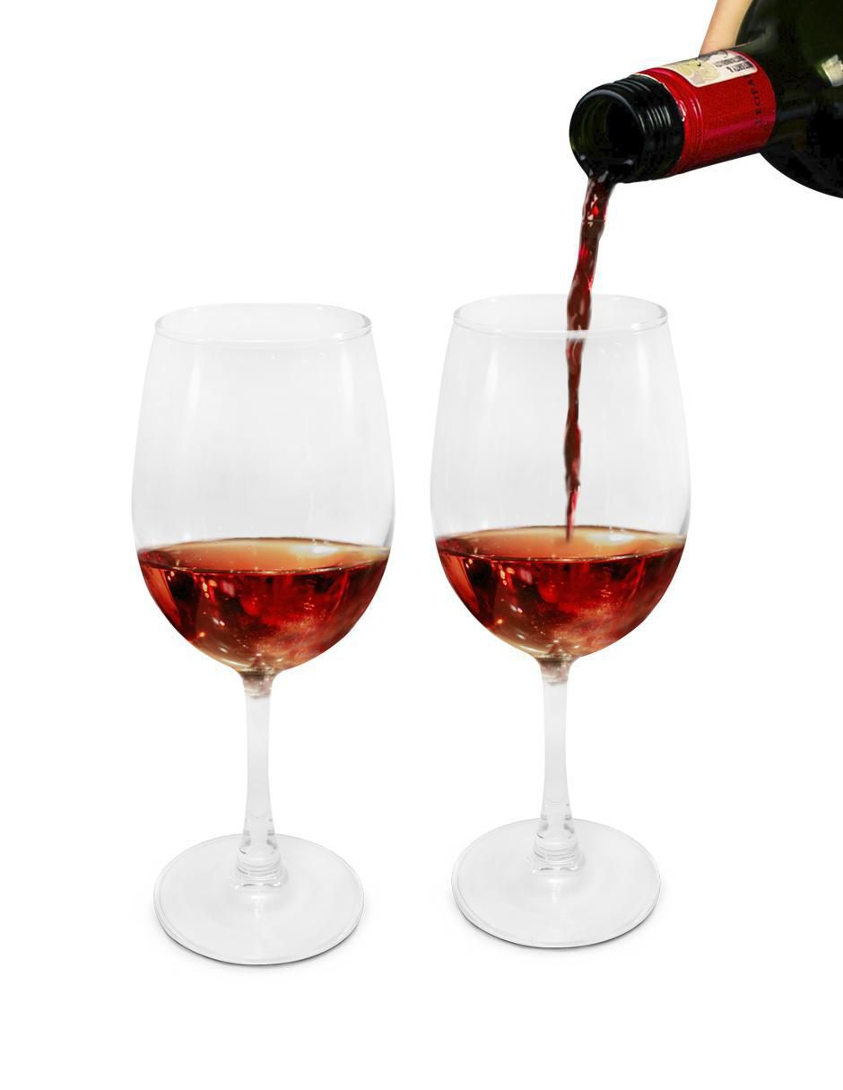 Copa para vino tinto de vidrio 6 piezas