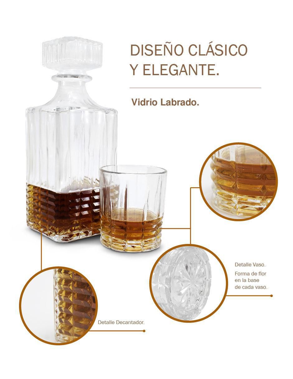 Decantador de cristal 8