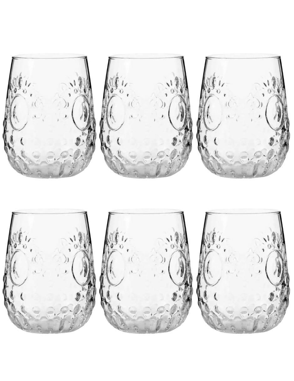 Set de vasos para agua Baroque de vidrio con 6 piezas