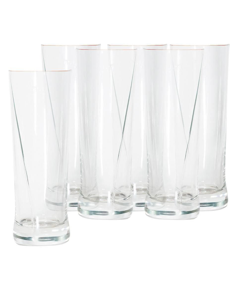Set de vasos para agua Baltika de vidrio con 6 piezas