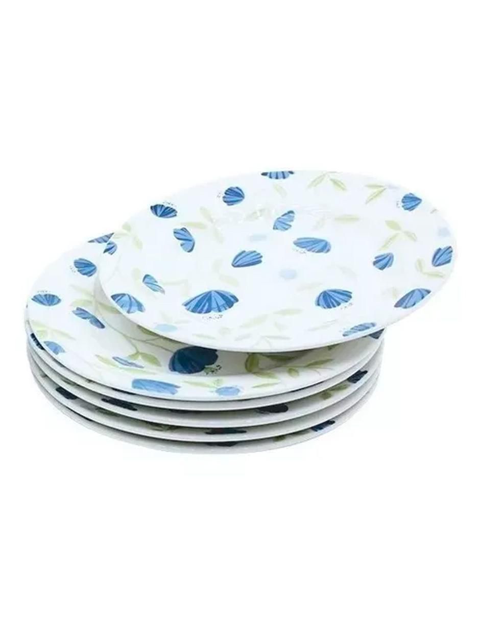 Plato postre de cerámica 6 piezas 2