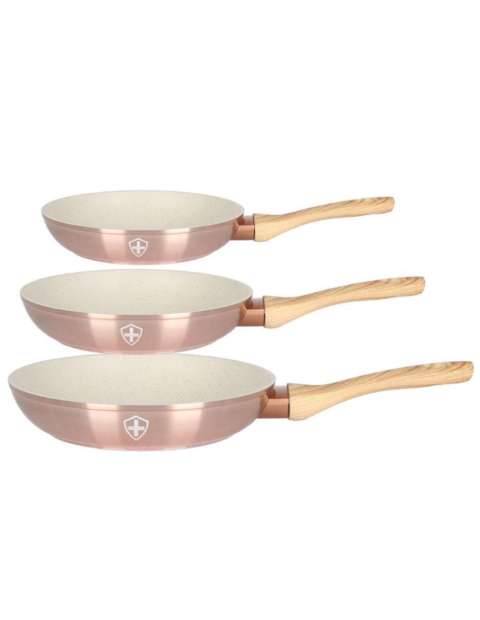 Set de sartenes de aluminio 3 piezas