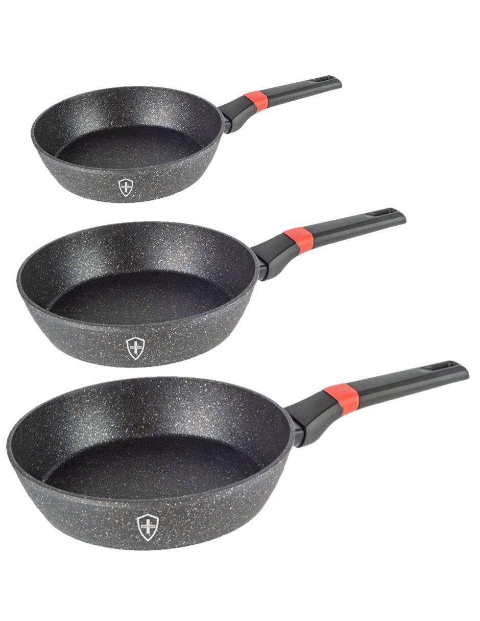 Set de sartenes Swiss Marmol de aluminio 3 piezas Set de sartenes Swiss Marmol de aluminio 3 piezas