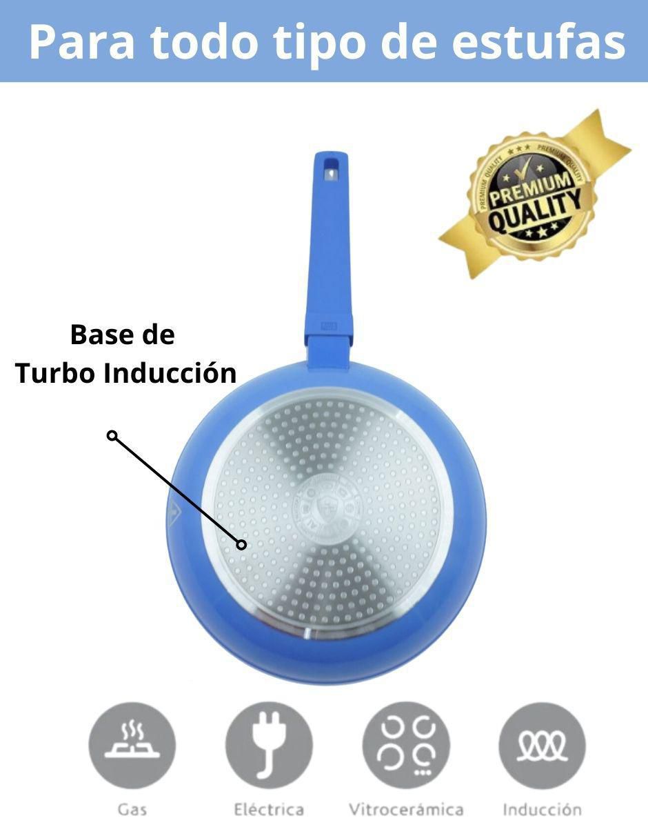 Set de sartenes Swiss Mármol de aluminio esmaltado 3 piezas 5