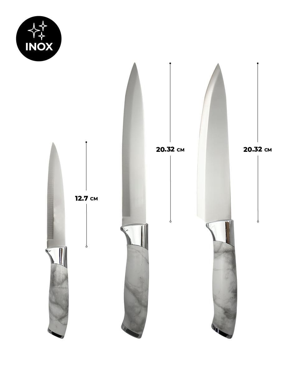 Set de cuchillos utilitario 3 piezas 5