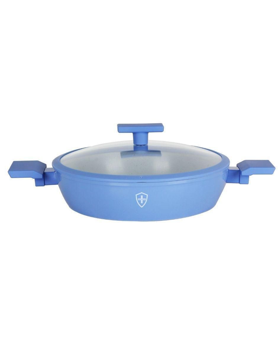Batería de cocina de aluminio antiadherente minerales naturales 10 piezas