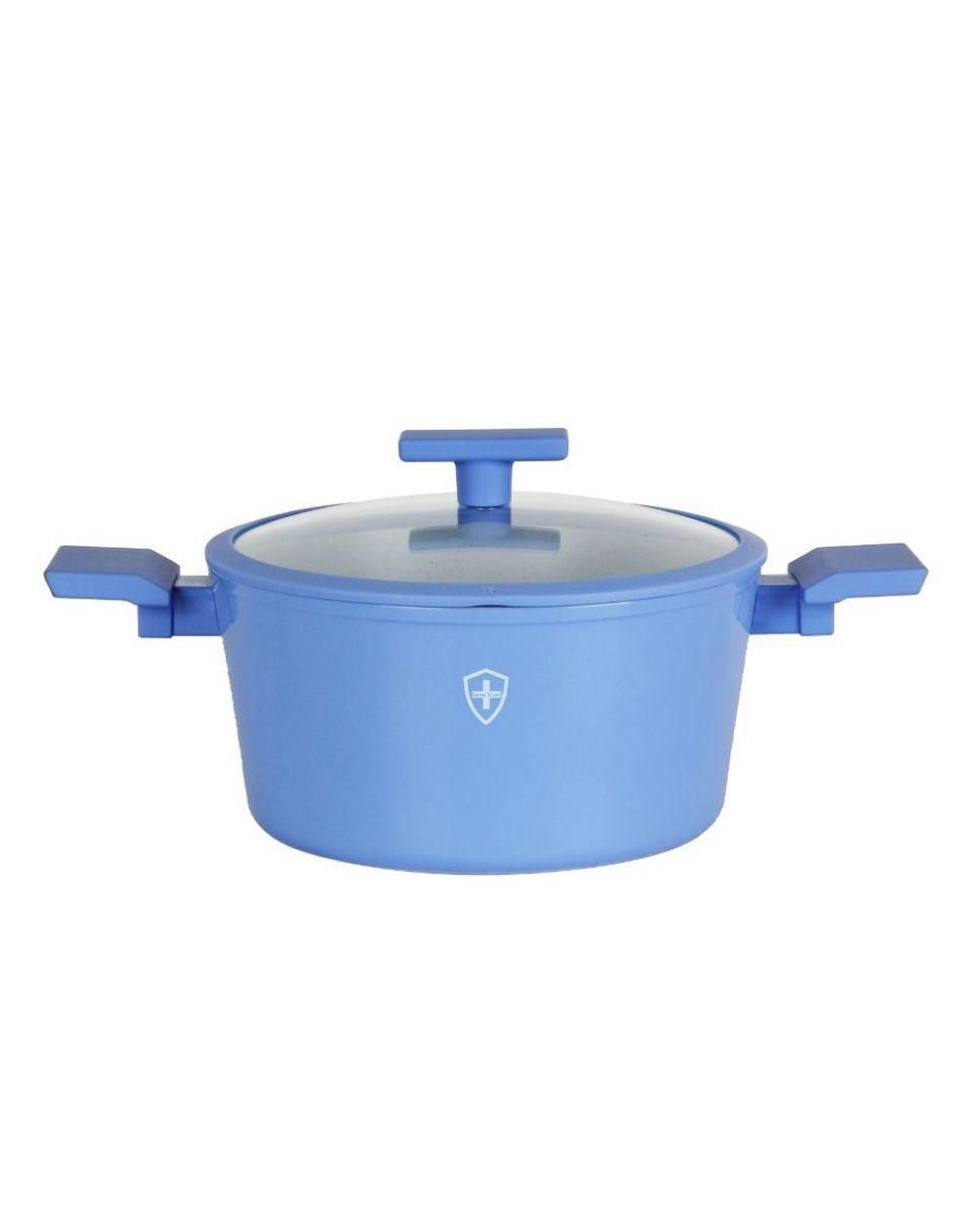 Batería de cocina de aluminio antiadherente minerales naturales 10 piezas 8