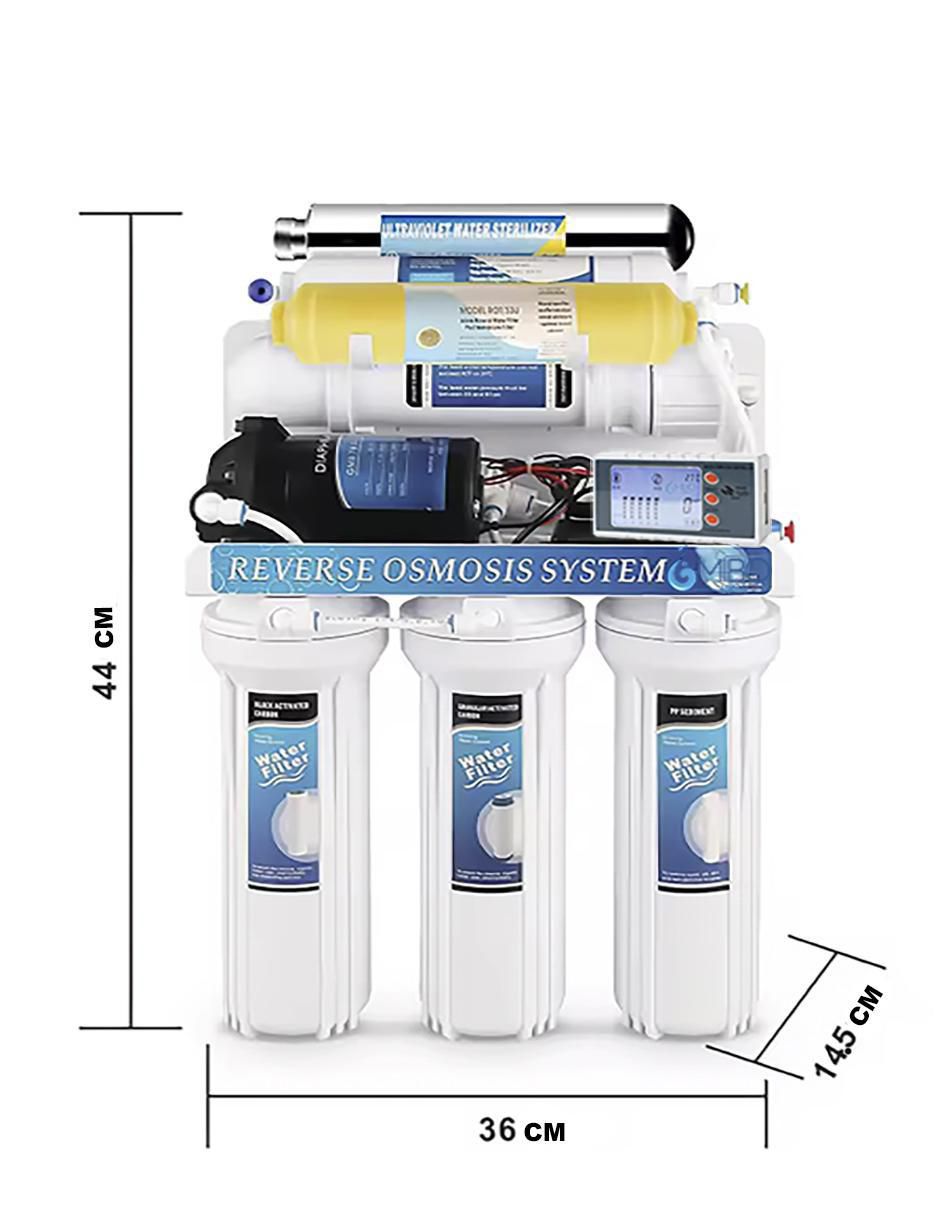 Filtro purificador de agua Mibo Water OI 7 Etapa Mineral Dis