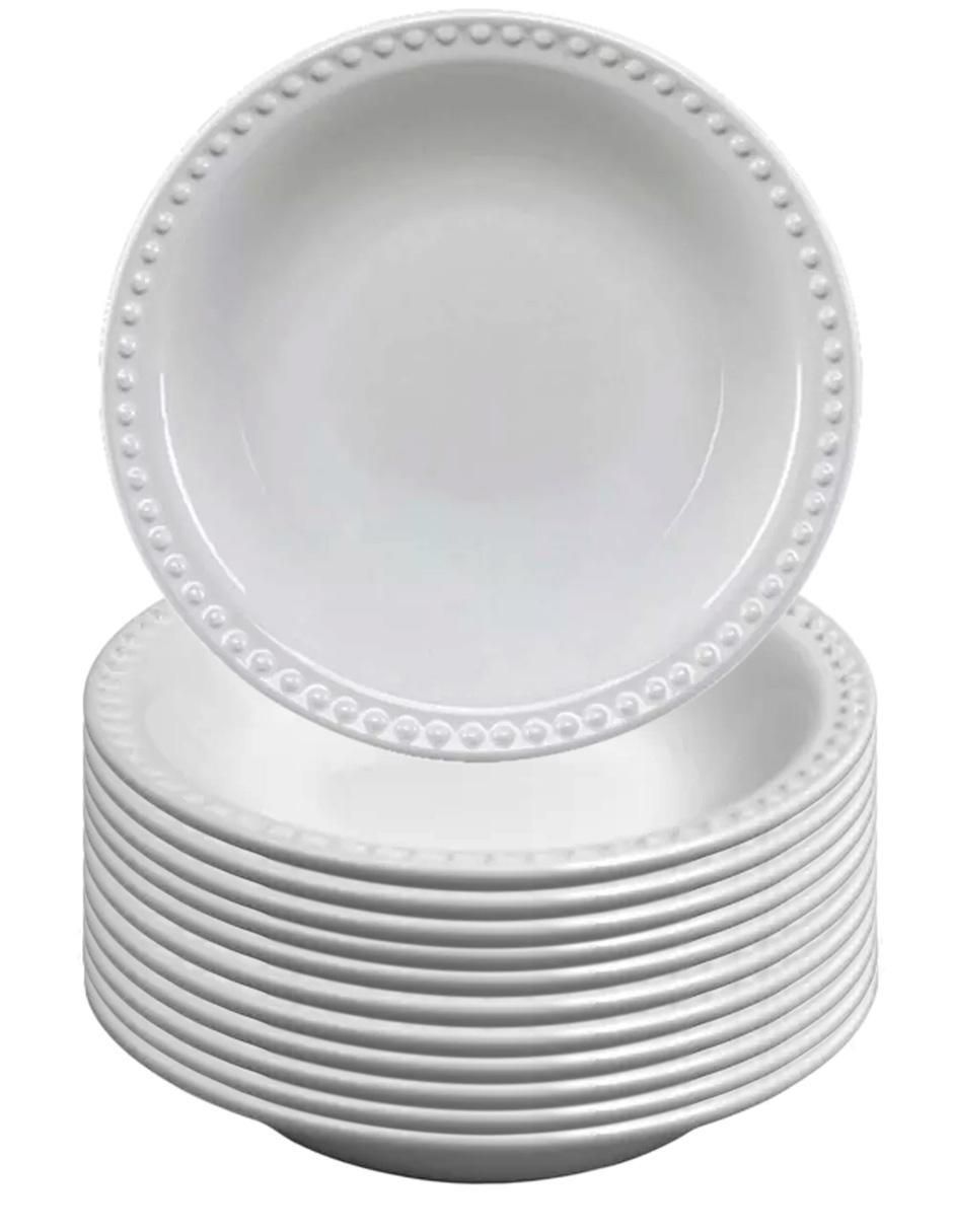 Plato sopa de cerámica 12 piezas 1