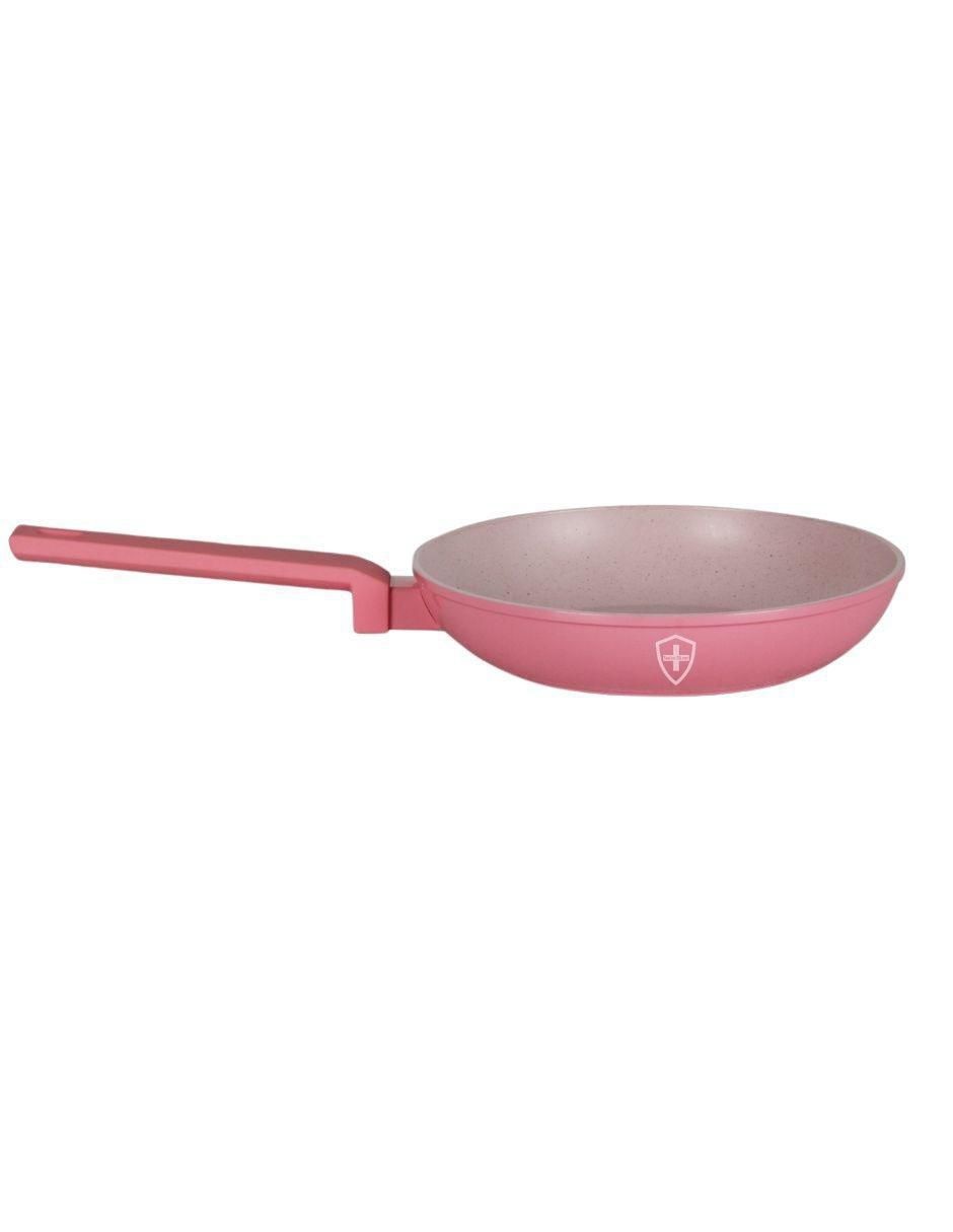Batería de cocina de aluminio antiadherente minerales naturales 10 piezas 6