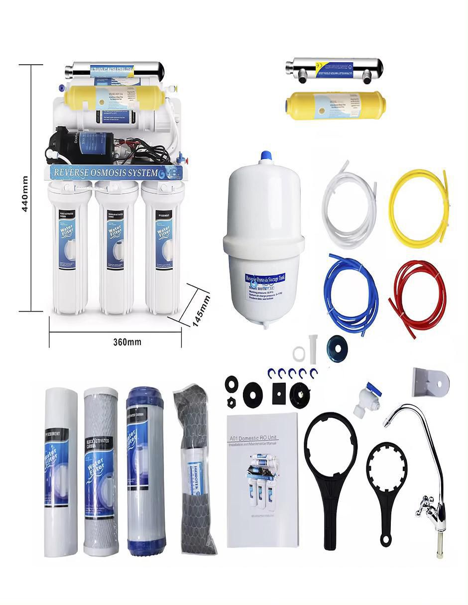 Filtro purificador de agua Mibo Water 7 etapas UV mineral