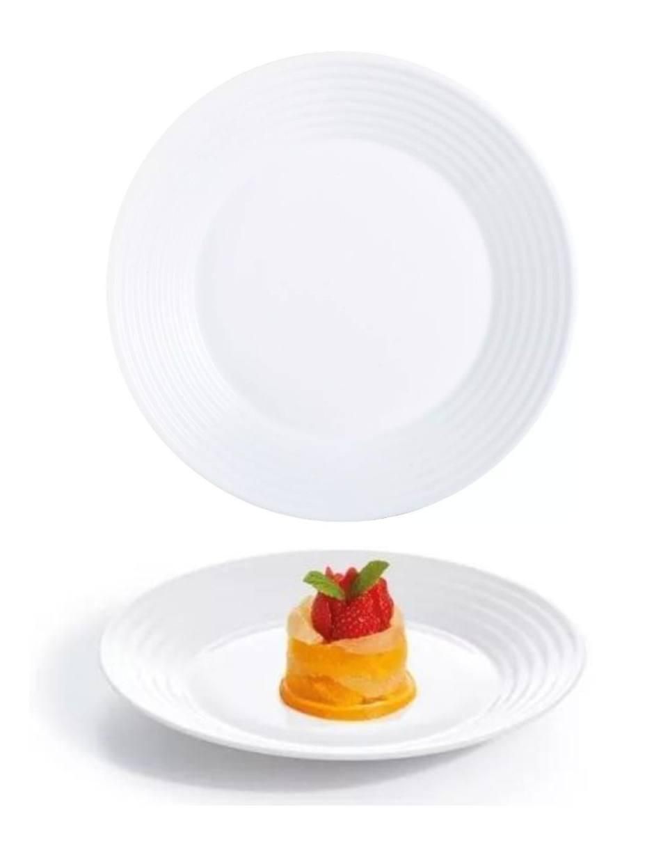 Plato postre Harena de vidrio 4 piezas