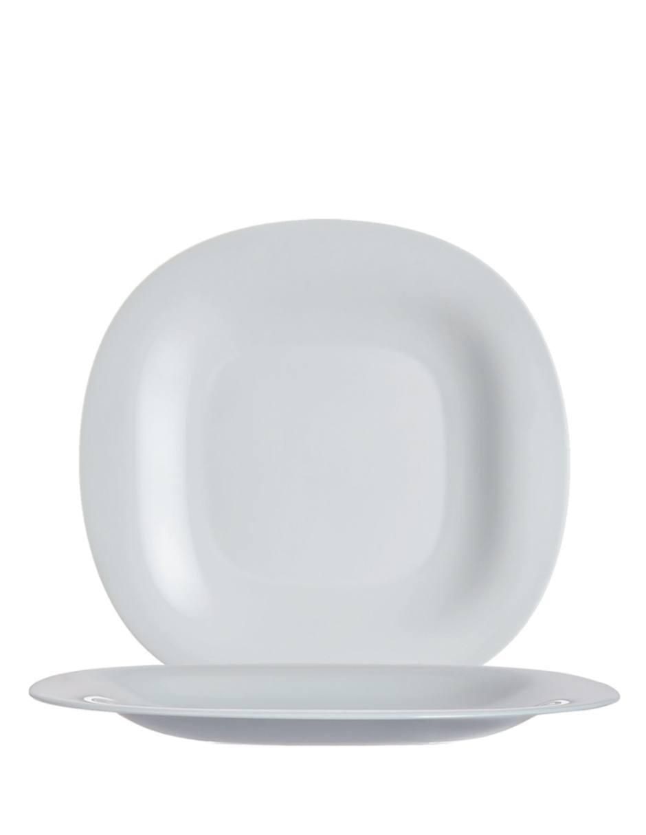 Plato postre Carine de vidrio 4 piezas