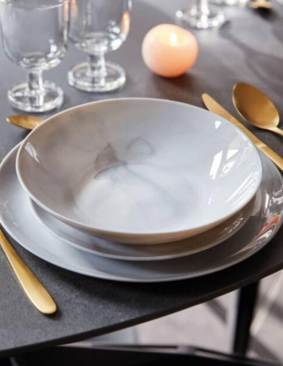 Plato sopa Diwali de vidrio 4 piezas 2