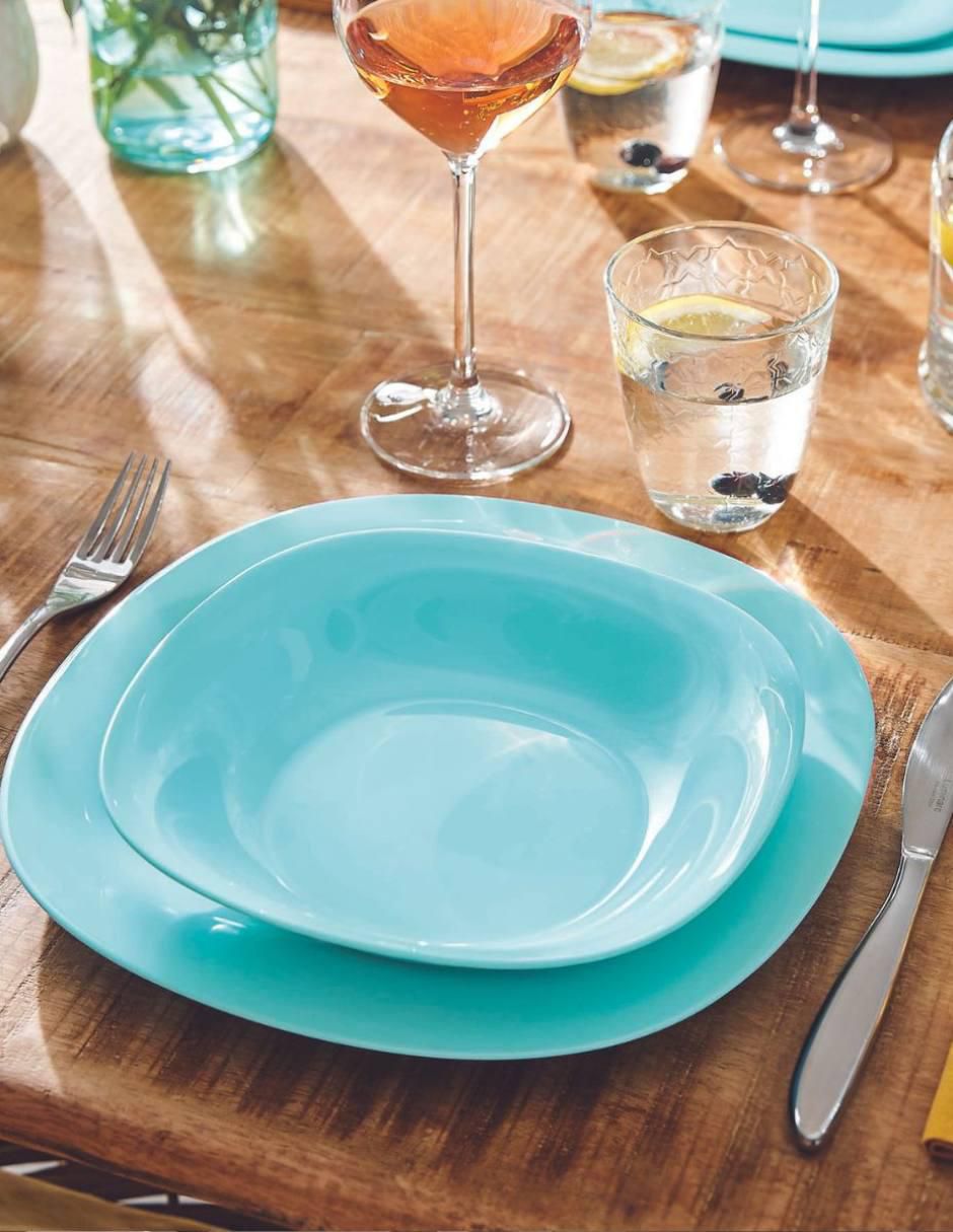 Plato sopa Luminarc Carine de vidrio 4 piezas