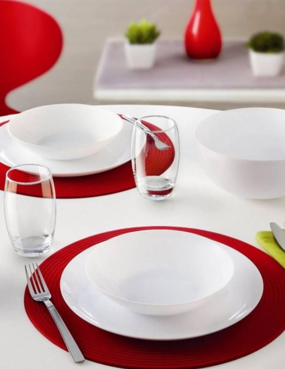 Plato sopa Luminarc Diwali de vidrio 4 piezas