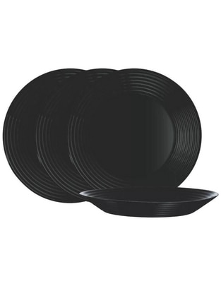 Plato sopa Harena de vidrio 4 piezas