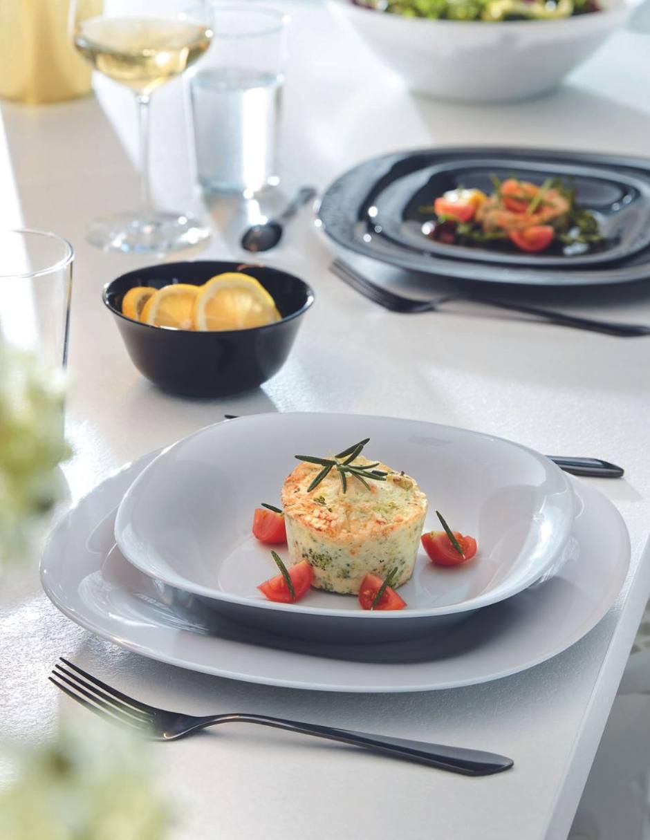 Plato sopa Carine de vidrio 4 piezas 4