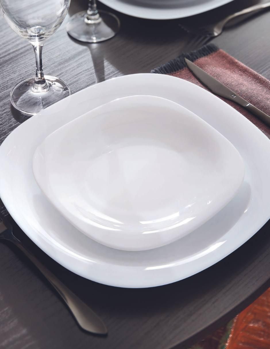 Plato sopa Luminarc Carine de vidrio 4 piezas