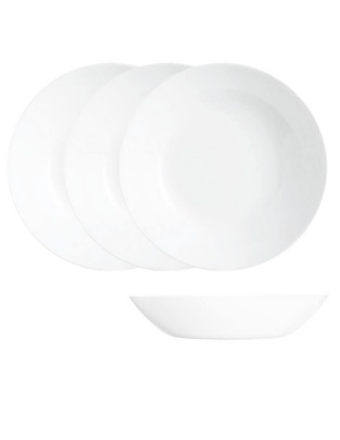 Plato sopa Zelie de vidrio 4 piezas